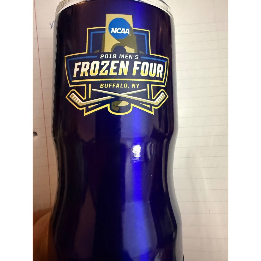 NCAA 2019 Mens Frozen Four Buffalo NY Starline Urban Peak Blue Tumbler Mug Lid